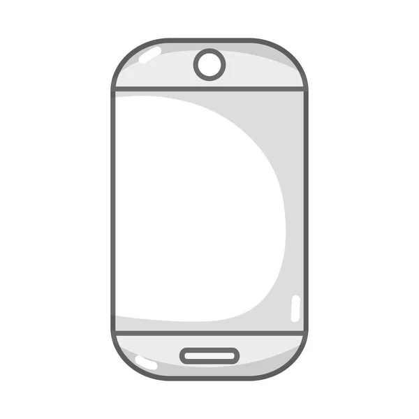 Technologie Échelle Gris Smartphone Électronique Pour Appeler Parler Illustration Vectorielle — Image vectorielle
