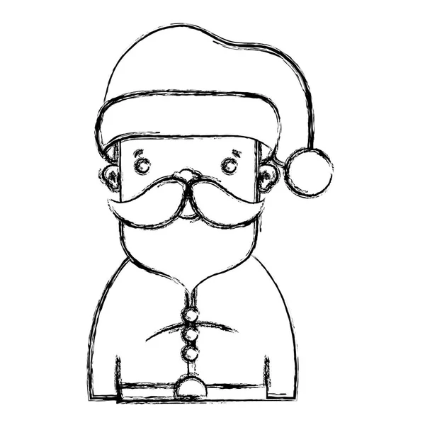 Figur Jultomten För Att Fira Merry Christmas Vektorillustration — Stock vektor