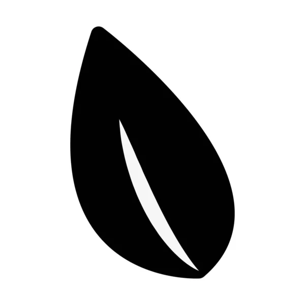 Μαύρο Φύλλο Φυτού Σχεδιασμού Διανυσματικά Εικονογράφηση Εικόνα — Διανυσματικό Αρχείο