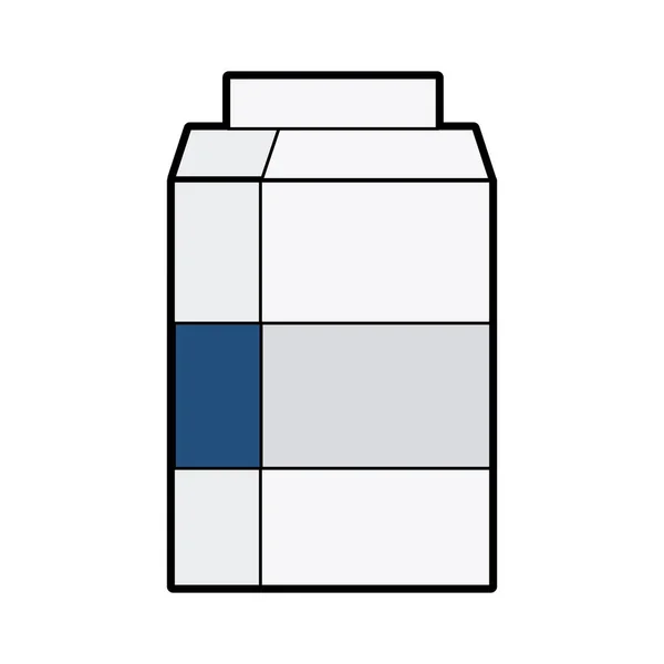 Délicieuse Boîte Lait Avec Des Ingrédients Nutritifs Illustration Vectorielle — Image vectorielle