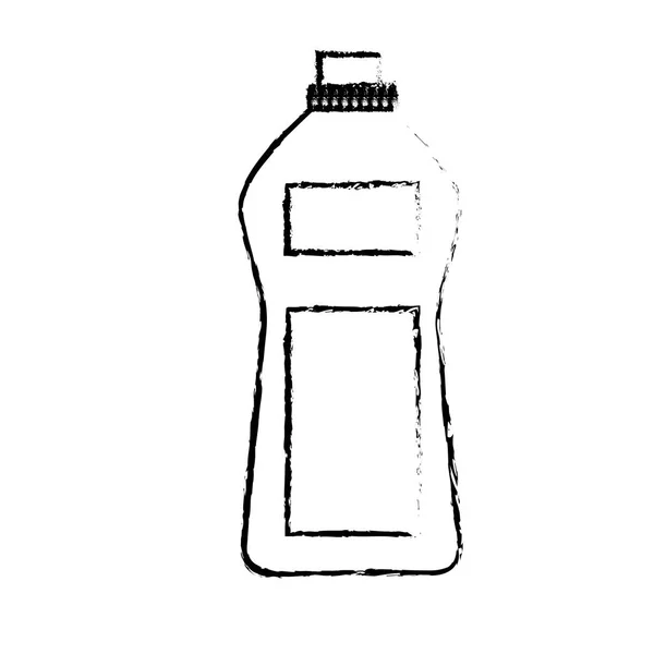 Figur Flaska Tvål Objekt Att Rensa Kläder Vektorillustration — Stock vektor