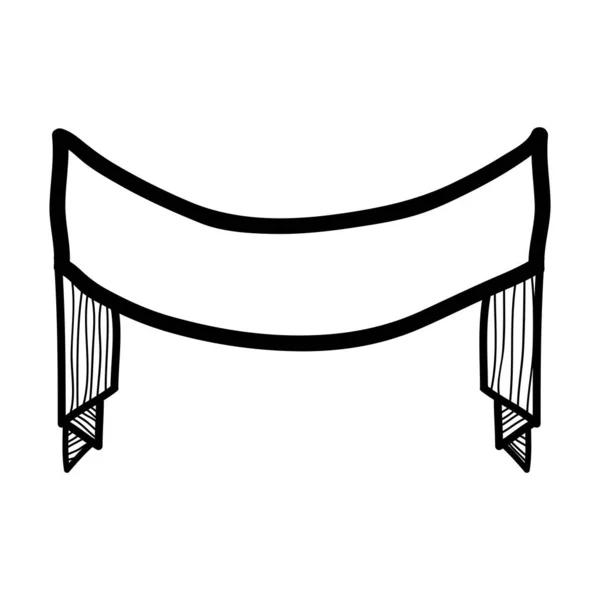 Знак Прикраси Сільської Стрічки Векторний Дизайн Ілюстрації — стоковий вектор