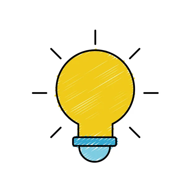 light bulb idea to creative design vector illustration
