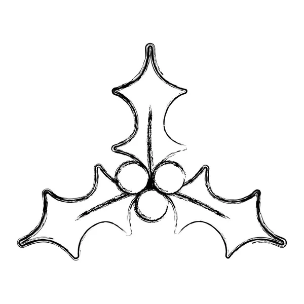図クリスマス メリー シンボル ベクトル図の装飾デザインを花輪 — ストックベクタ