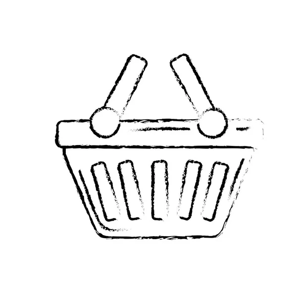 Figura Cesta Compra Icono Símbolo Para Comprar Vector Ilustración — Archivo Imágenes Vectoriales