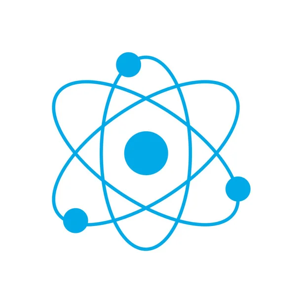 Silhueta Física Órbita Química Ciência Educação Vetor Ilustração — Vetor de Stock