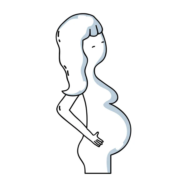 妊娠線と健康薬治療ベクトル イラスト — ストックベクタ