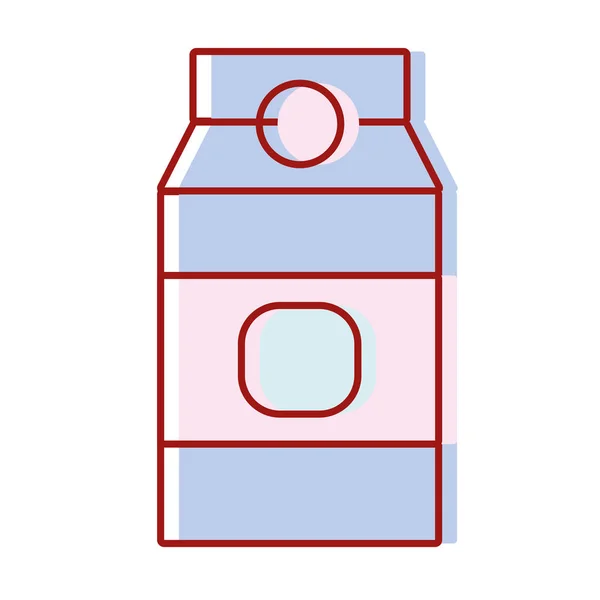 Köstliche Milch Box Produkt Nährstoffvektor Illustration — Stockvektor