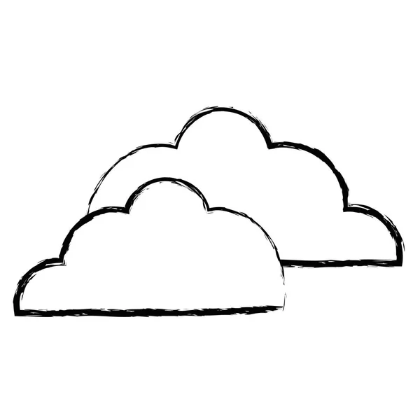 Σχήμα Ωραία Σύννεφα Φυσικές Καιρικές Σχεδιασμό Εικονογράφηση Διάνυσμα — Διανυσματικό Αρχείο