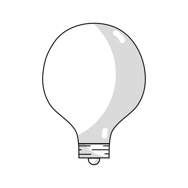 Line Energy Bulb Illuminate Places Vector Illustration Icon — Stock Vector