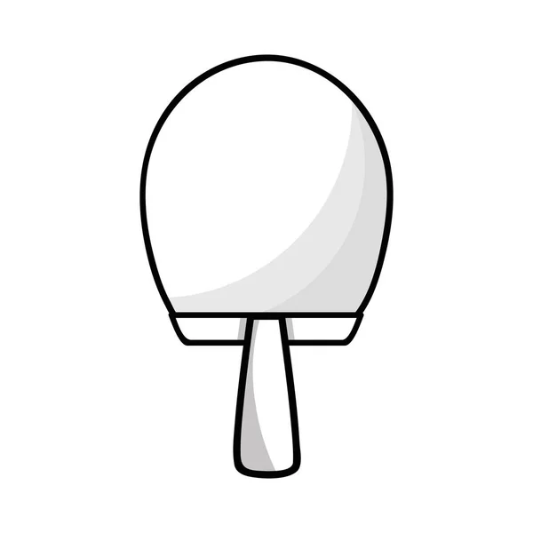 Figura Raqueta Juego Tenis Mesa Vector Ilustración — Vector de stock