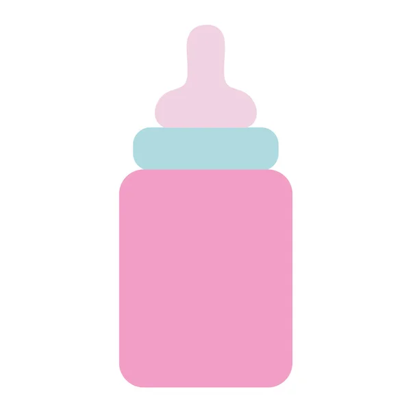 Baby Voedingsfles Drinken Vectorillustratie — Stockvector