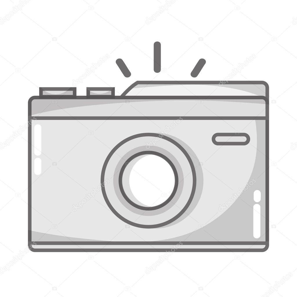 grayscale digital camera to take a picture art vector illustration