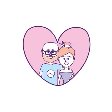 Çift kalp tasarlamak vektör içinde birlikte