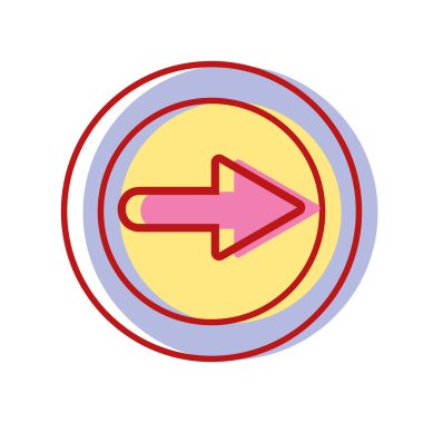 ok sembol simge mobil işareti illüstrasyon vektör