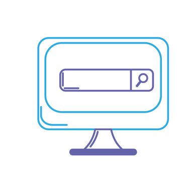 çizgi teknoloji bilgisayar iş bilgi vektör çizim için