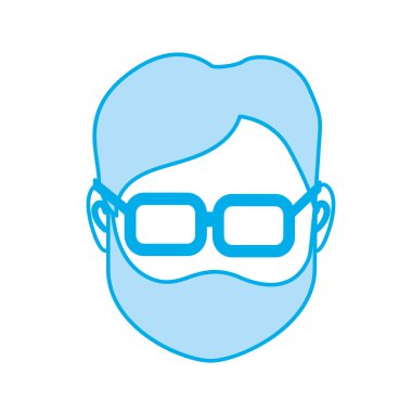 siluet varsayılan avatar adam sosyal Kullanıcı vektör çizim için