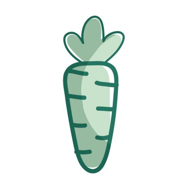 siluet sağlık havuç sebze simge, vektör çizim tasarım