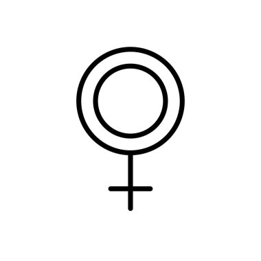 satır kadın sembolü işareti süsleme tasarlamak vektör