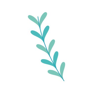 rustik doğal dalları bitki yaprakları vektör çizim ile