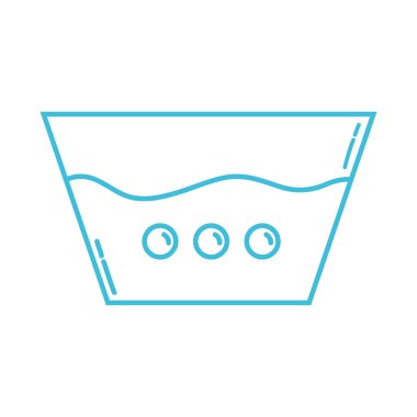 çizgili su kova Tema giyim vektör çizim temizlemek için