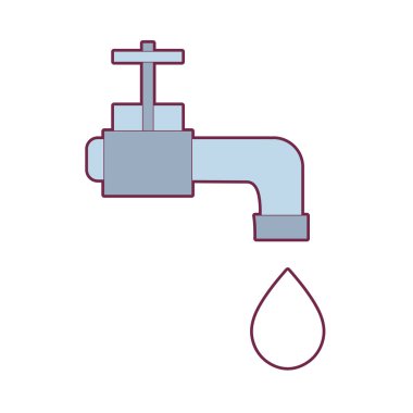 damla ekoloji koruma vektör çizim için su Bataryası