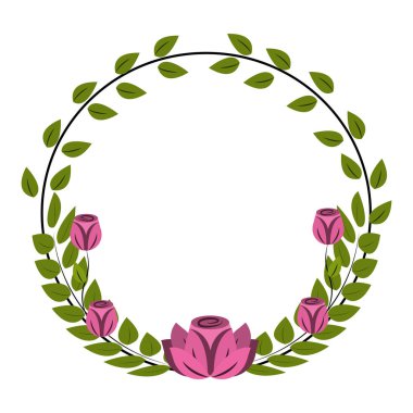 çiçek dekorasyon tasarım, görüntü illüstrasyon vektör