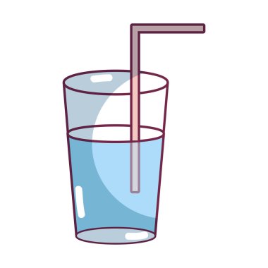 vectorillustration içmek için şişe cam ferahlık