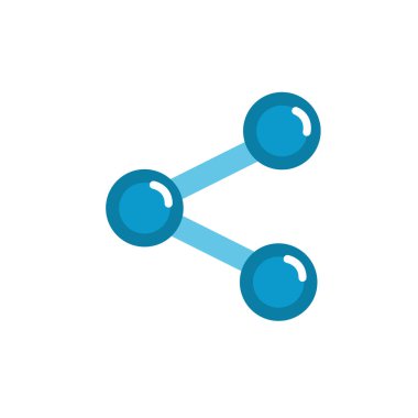 Sosyal medya işareti simge vektör çizim paylaşmak