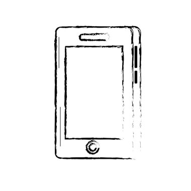 Şekil smartphone teknoloji iletişim arayıp vektör çizim için