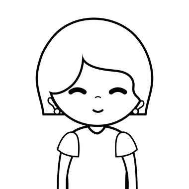 satır güzellik kadın saç modeli tasarım vektör çizim ile