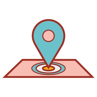 sembol için Dağıtım Hizmetleri, vektör çizim Haritası