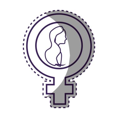 sembolü kadın gün kutlama, vektör çizim tasarım