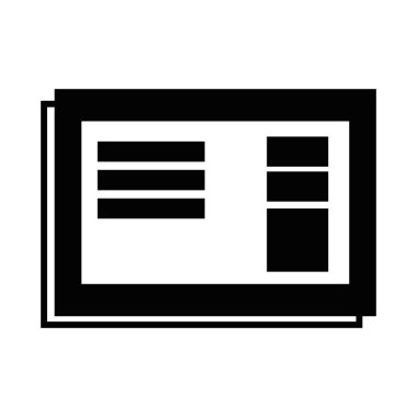 kontur işletme belgesi ile şirket bilgi tasarlamak vektör