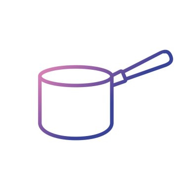 çizgi pot mutfak kap nesnesi mutfağı vektör çizim için