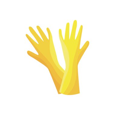 Çamaşır eldiven ev ödevi vektör çizim için stil tasarım