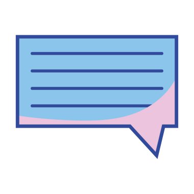 sohbet kabarcık grafik metin iletisi vektör çizim