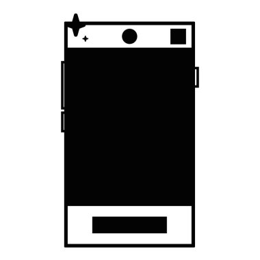 arayıp vektör çizim için kontur smartphone elektronik teknolojisi