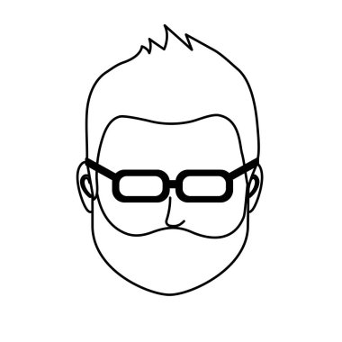 satır varsayılan avatar adam sosyal Kullanıcı vektör çizim için