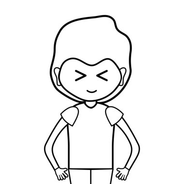 satır şirin adam saç modeli tasarım vektör çizim ile