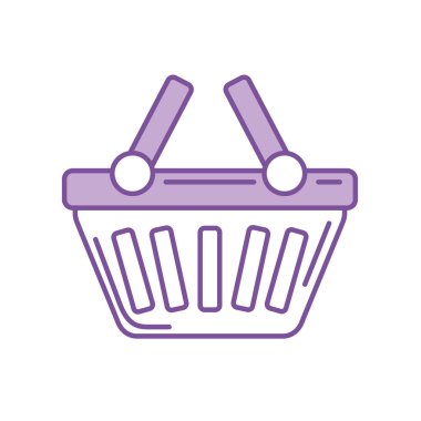 vektör çizim satın almak için alışveriş sepeti simgesini sembol siluet