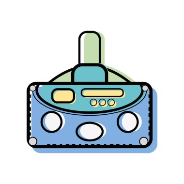 sanal oyun eğlence, vektör çizim 3D gözlük