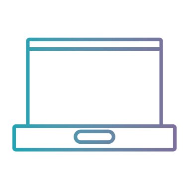 satır dizüstü elektronik teknoloji simge vektör çizim