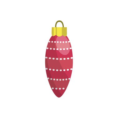 Noel topları dekorasyon tasarım ve kutlama tatil vektör çizim