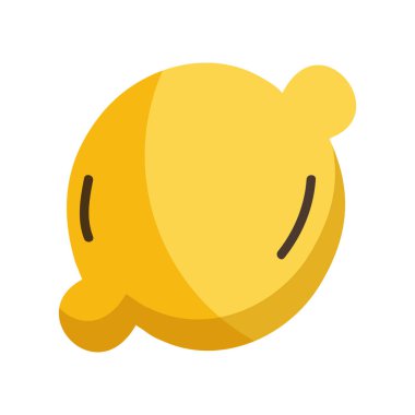 lezzetli taze limon organik meyve, vektör çizim