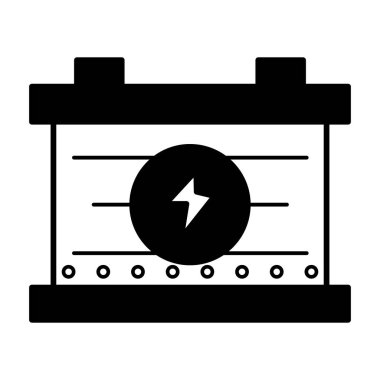 pil araba servisi mekanik onarım vektör çizim için kontur