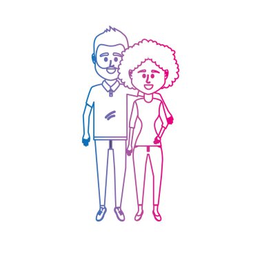 satır çift clouthes birlikte vektör illüstrasyon simge tasarım