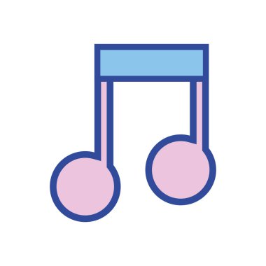 müzik işareti Not ritim sesi vektör çizim için