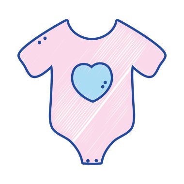 vücut vektör çizimde kullanılan bebek giysileri