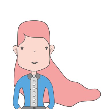 kadın haistyle ve rahat kıyafetler vektör çizim ile